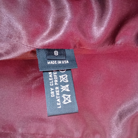 Men's Member's Only basket weave brown leather jacket coat Small - Picture 11 of 14